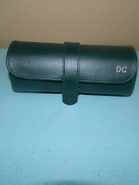 Mark & Graham Travel Watch Roll Forest Green "DC" Mono